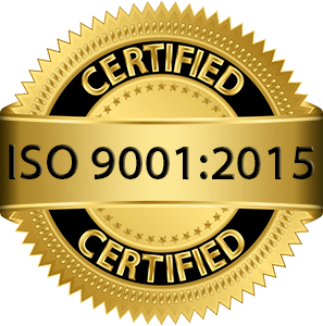 We’re an ISO certified firm for Quality Management System